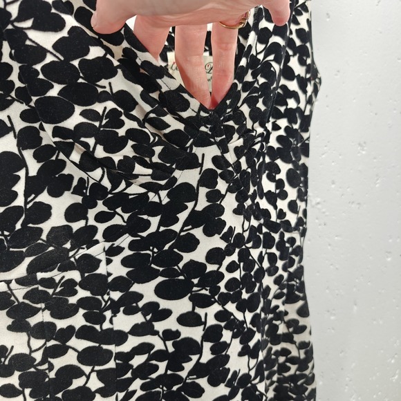 Bettie Page by Tatyana Dress Womens XS Retro Pin Up Bodycon Midi Velvet Burnout - Picture 6 of 11